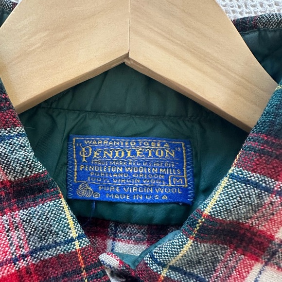 Pendleton Vintage Plaid Flannel Button Up Shirt - Picture 4 of 6